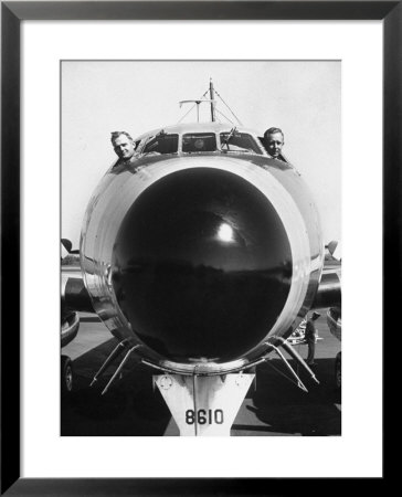 President Dwight Eisenhower's Plane, Columbine, With Pilots Lt. Col. William Drape And Mjr. Thomas by Hank Walker Pricing Limited Edition Print image