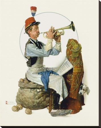 Trumpeter by Norman Rockwell Pricing Limited Edition Print image