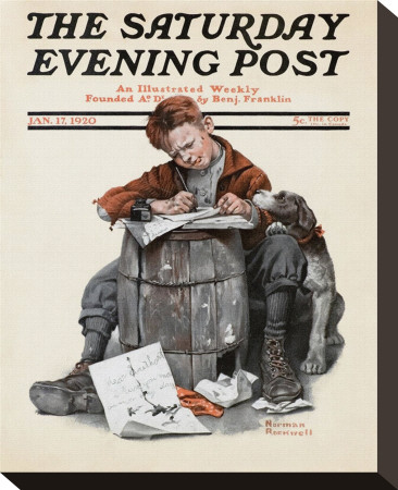 Pen Pals by Norman Rockwell Pricing Limited Edition Print image