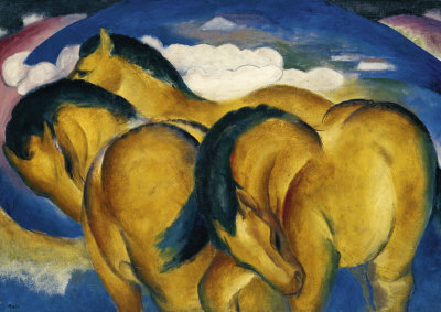 Little Yellow Horse, C.1912 by Franz Marc Pricing Limited Edition Print image