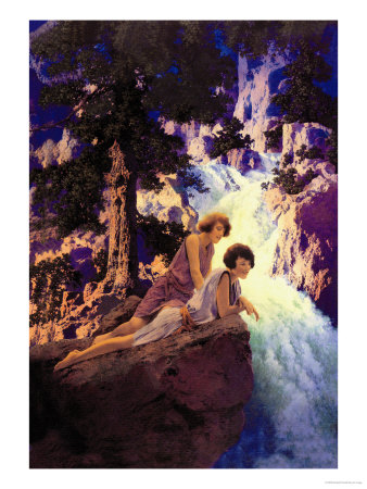 Waterfall by Maxfield Parrish Pricing Limited Edition Print image