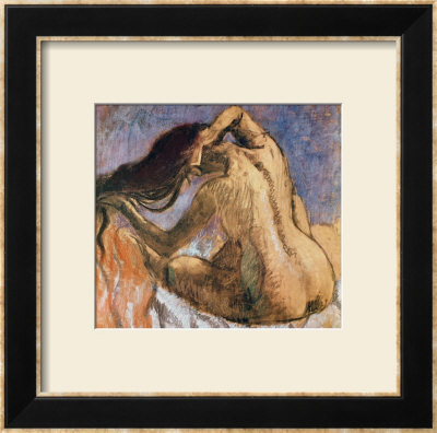 Woman Combing Her Hair, 1905-10 by Edgar Degas Pricing Limited Edition Print image