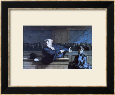 Scene At A Tribunal by Honore Daumier Pricing Limited Edition Print image