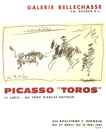 Toros 1961 by Pablo Picasso Pricing Limited Edition Print image