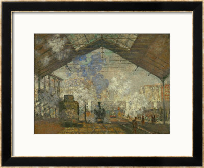 La Gare Saint Lazare, 1877 by Claude Monet Pricing Limited Edition Print image