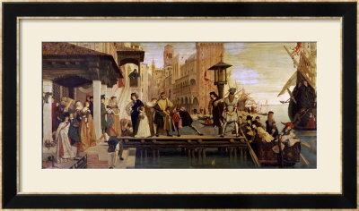 The Departure Of The Prodigal Child From Venice, 1863 by James Tissot Pricing Limited Edition Print image