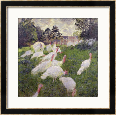 The Turkeys At The Chateau De Rottembourg, Montgeron, 1877 by Claude Monet Pricing Limited Edition Print image
