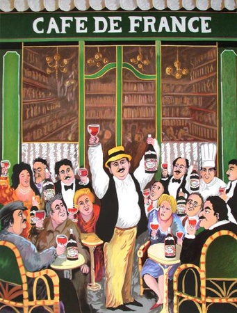 Cafe De France by Guy Buffet Pricing Limited Edition Print image