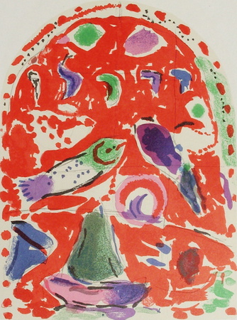 Jerusalem Windows : Zabulon (Sketctch) by Marc Chagall Pricing Limited Edition Print image
