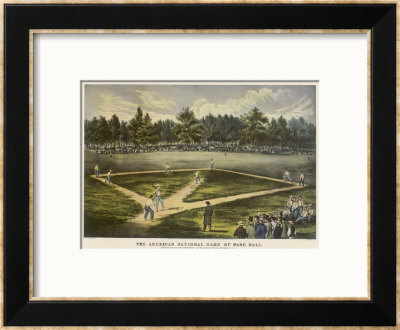 Grand Match For The Championship At The Elysian Fields Hoboken New Jersey by Currier & Ives Pricing Limited Edition Print image
