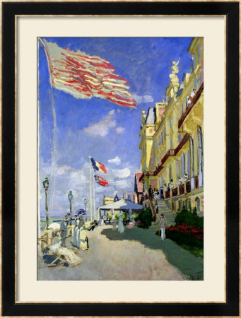 The Hotel Des Roches Noires At Trouville, 1870 by Claude Monet Pricing Limited Edition Print image