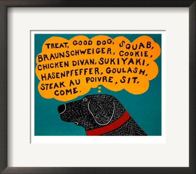 Dogs Can Only Learn A Few Words by Stephen Huneck Pricing Limited Edition Print image