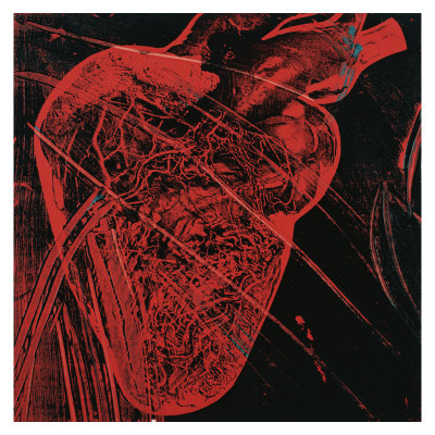 Human Heart, C.1979 (Red With Veins) by Andy Warhol Pricing Limited Edition Print image