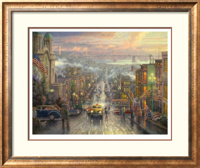 The Heart Of San Francisco by Thomas Kinkade Pricing Limited Edition Print image