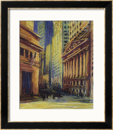 Wall Street, New York City by Patti Mollica Pricing Limited Edition Print image