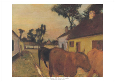 The Return Of The Herd by Edgar Degas Pricing Limited Edition Print image