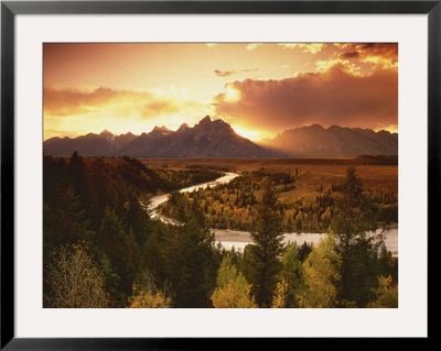 Teton Range At Sunset, Grand Teton National Park, Wyoming, Usa by Adam Jones Pricing Limited Edition Print image