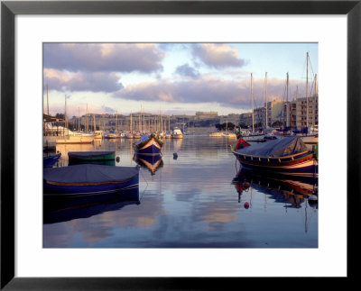 Harbor Port Scene With Boats, Valletta, Malta by Robin Hill Pricing Limited Edition Print image