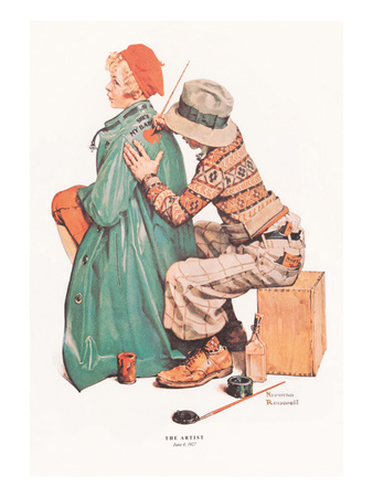 The Painter by Norman Rockwell Pricing Limited Edition Print image