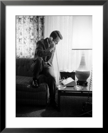 Robert F. Kennedy Talking On Phone by Hank Walker Pricing Limited Edition Print image