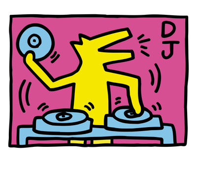 Pop Shop (Dj) by Keith Haring Pricing Limited Edition Print image