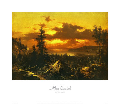 Sunset Glow by Albert Bierstadt Pricing Limited Edition Print image