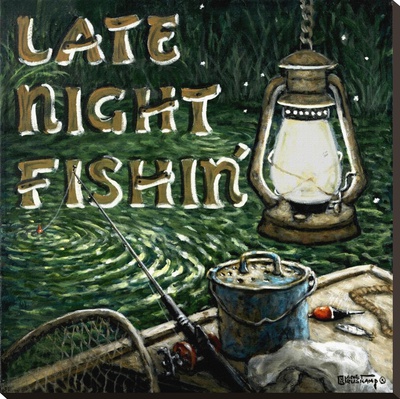 Late Night Fishing by Janet Kruskamp Pricing Limited Edition Print image