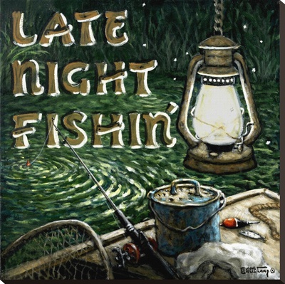Late Night Fishing by Janet Kruskamp Pricing Limited Edition Print image