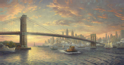 Spirit Of New York - Ap by Thomas Kinkade Pricing Limited Edition Print image