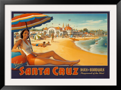 Visit Santa Cruz by Kerne Erickson Pricing Limited Edition Print image