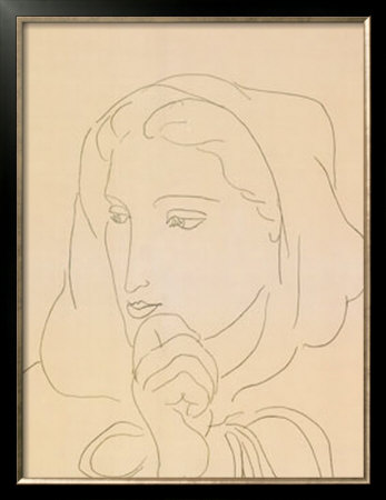 Portrait Of A Woman With A Hood by Henri Matisse Pricing Limited Edition Print image