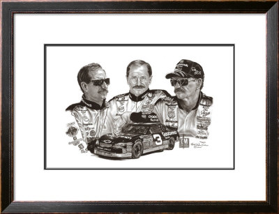 Dale Earnhardt Sr. Triple Header by Robert Stephen Simon Pricing Limited Edition Print image