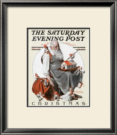 Santa's And His Elves by Norman Rockwell Pricing Limited Edition Print image