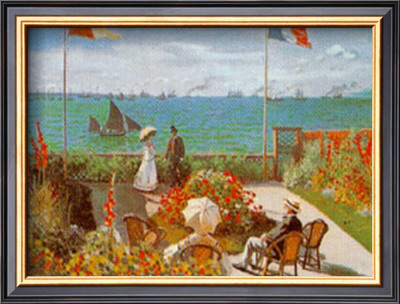 Balcony On The Sea At Saint Adresse by Claude Monet Pricing Limited Edition Print image