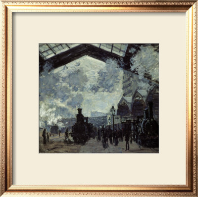 The Gare St. Lazare, 1877 by Claude Monet Pricing Limited Edition Print image