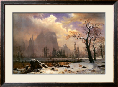 Yosemite Winter Scene by Albert Bierstadt Pricing Limited Edition Print image