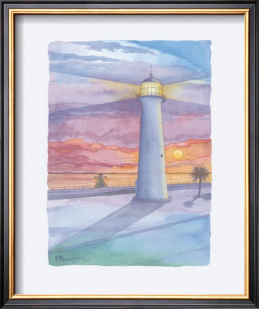 Lighthouse  Biloxi Ms by Paul Brent Pricing Limited Edition Print image