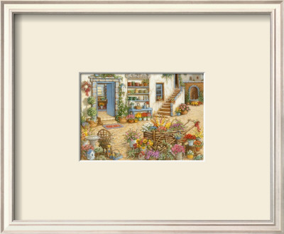 Courtyard Flower Shoppe by Janet Kruskamp Pricing Limited Edition Print image