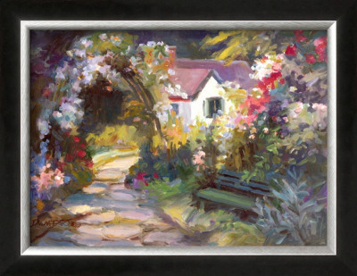 Garden Bench by Dawna Barton Pricing Limited Edition Print image