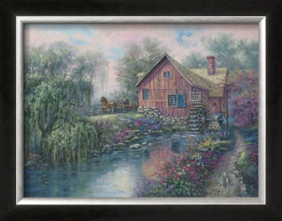 Willow Creek Mill by Carl Valente Pricing Limited Edition Print image