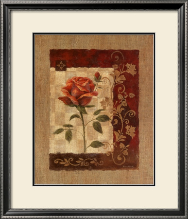 Burlap Tea Rose by Vivian Flasch Pricing Limited Edition Print image