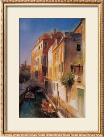 Bridge And Walkway, Venice by Cecil Rice Pricing Limited Edition Print image