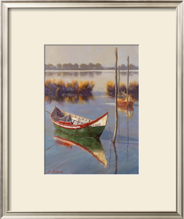 Green Boat by Nenad Mirkovich Pricing Limited Edition Print image