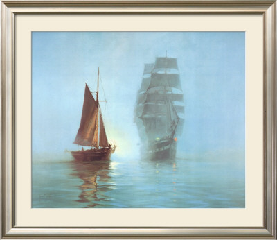 Night Mists by Montague Dawson Pricing Limited Edition Print image