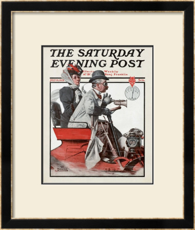Speeding Along by Norman Rockwell Pricing Limited Edition Print image