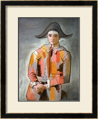 Arlequin, Les Mains Croisee, 1923 by Pablo Picasso Pricing Limited Edition Print image