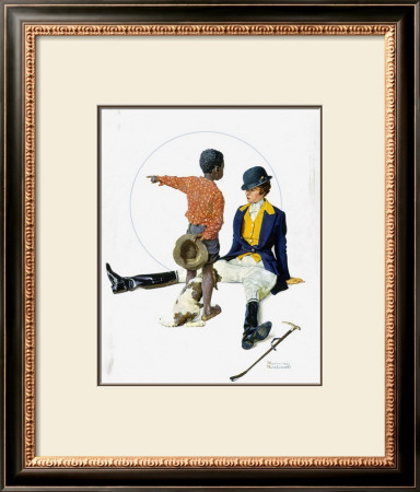 Thrown From A Horse by Norman Rockwell Pricing Limited Edition Print image