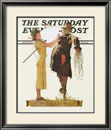 Springtime, C.1936 by Norman Rockwell Pricing Limited Edition Print image