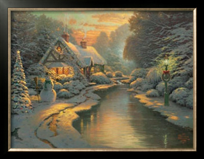 Christmas Evening by Thomas Kinkade Pricing Limited Edition Print image