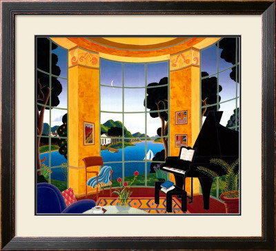 Yellow Music Room by Thomas Mcknight Pricing Limited Edition Print image